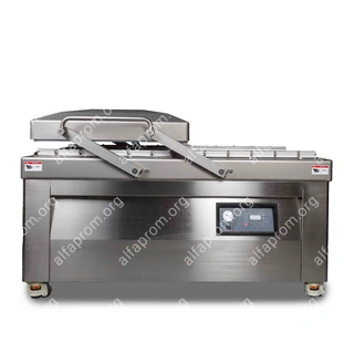 Напольный вакуумный упаковщик HVC-720S/2B-G (нерж., газ, обрезка, эл панель)