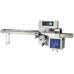 Горизонтальная упаковочная машина DXDZ-600XD (3 серв., H-110 мм, L не огр., W 145-285 мм, HL-1108, круг. отв., подбой, прок. пакета)