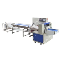 Автоматическая горизонтальная упаковочная машина DXDZ-350XD под ВПП (3 servo, лент.150 мм, рег.форм., min bag L 120, H 50, трансп.попереч.запайки)