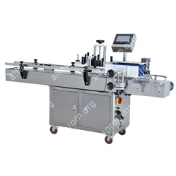 Напольный автоматический этикетировщик для круглой тары HLMT-200 LOW COST